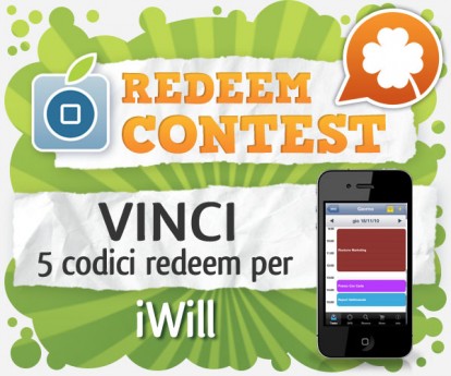 CONTEST: vinci 5 codici redeem per iWill [VINCITORI]