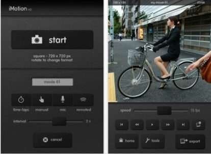 iMotion HD, un’app gratuita per il time-laps su iPhone