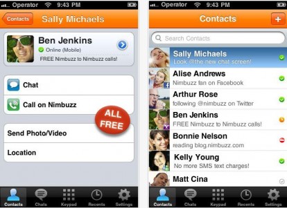 Nimbuzz si aggiorna alla versione 2.2.0
