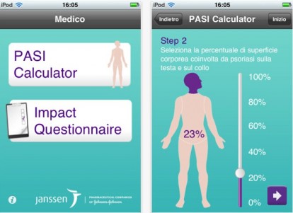 Calcolatore indice PASI, una nuova app per gli operatori sanitari
