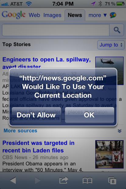 Google News abilita la localizzazione!