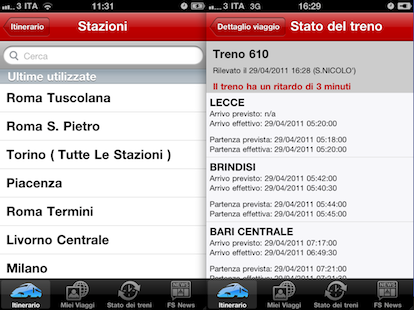 Trenitalia aggiorna l’app ProntoTreno per iPhone