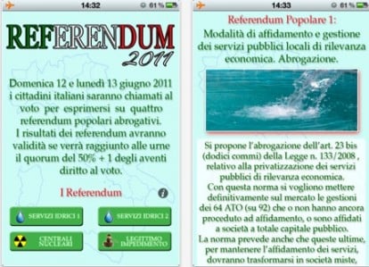 Referendum 2011: tutto quello che c’è da sapere, in un’unica app