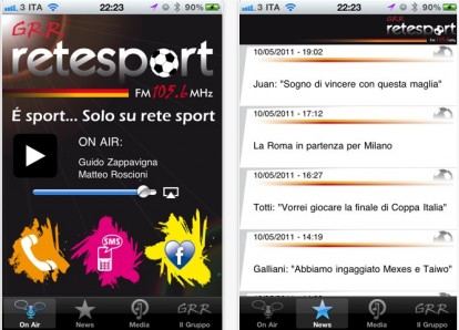 Ascolta Rete Sport su iPhone