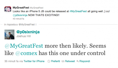 P0sixninja su Twitter: Comex ha il jailbreak dell’iPhone 5 “sotto controllo”