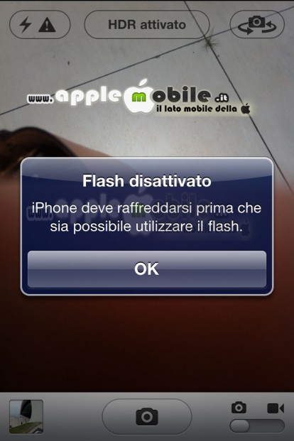 iPhone 4 troppo caldo, flash LED disattivato