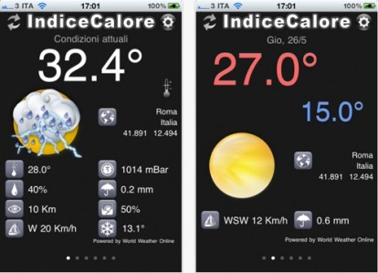 IndiceCalore: su App Store la versione 2.0