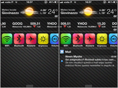 Come modificare lo sfondo del Centro Notifiche di iOS 5 con un tema WinterBoard – Guida