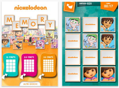 Due applicazioni dedicate ai più piccoli da Nickelodeon