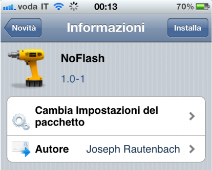NoFlash, un semplice tweak per disattivare l’effetto flash quando si scatta uno screenshot [Cydia]