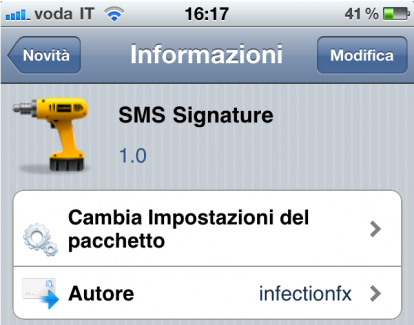 SMS Signature, aggiungi la firma anche negli SMS [Cydia]