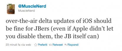 MuscleNerd: i nuovi aggiornamenti di iOS non dovrebbero ostacolare il jailbreak