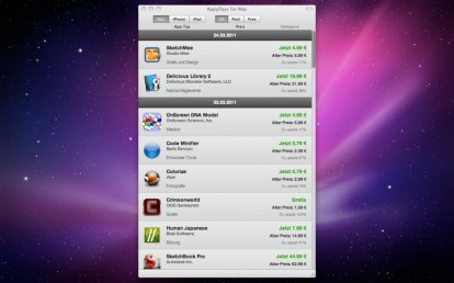 AppyDay, una utility per Mac per scoprire le applicazioni in offerta su App Store