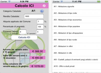 Calcolo ICI, l’app che ti aiuta a calcolare l’iCI su iPhone
