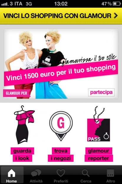 Partecipa al concorso Glamour, attivo da oggi!
