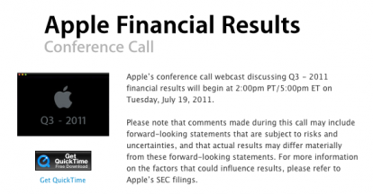 Apple Financial Results: la conferenza si terrà il 19 luglio