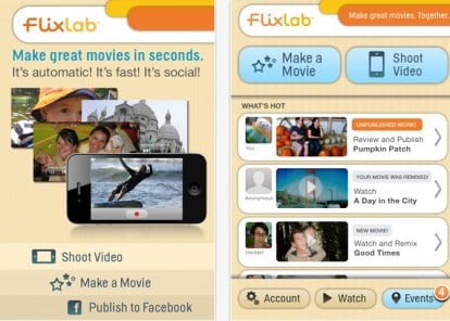 Flixlab, per creare bellissimi filmati utilizzando foto e video clip presenti sul vostro iPhone