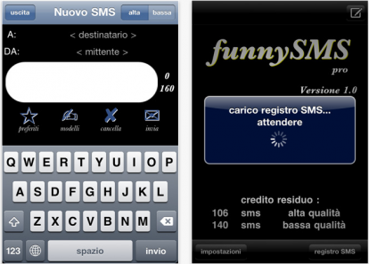 funnySMSpro: l’app gratuita per inviare SMS tramite internet