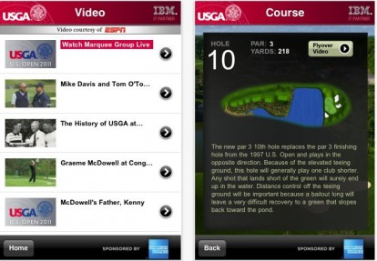 Segui gli US Open di golf su iPhone