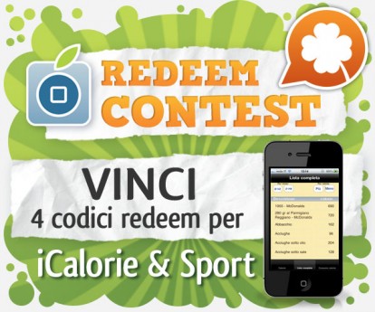 CONTEST: vinci 4 codici redeem per iCalorie & Sport [VINCITORI]