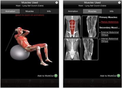 iMuscle, applicazione che ti suggerisce gli esercizi fisici da svolgere