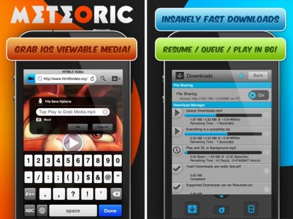 Meteoric Download Manager: gestiamo i nostri download direttamente da iPhone [Antemprima]