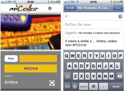 miColor, l’app che riconosce i colori