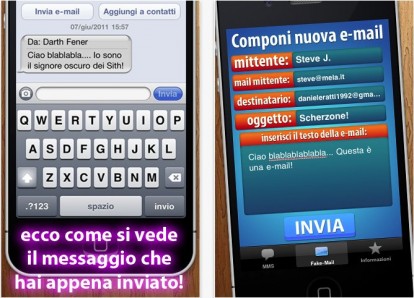 “MMS Infiniti + FakeMail”, una nuova app per iPhone