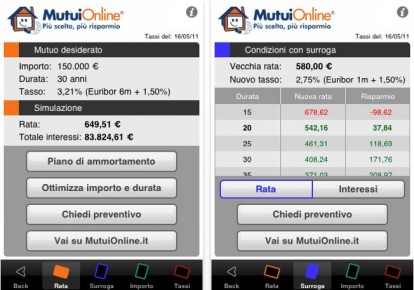 L’app MutuiOnline gratuita per iPhone