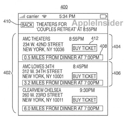 Brevetto Apple: gestione degli orari dei film in base agli impegni