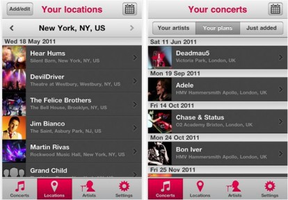 Songkick Concerts: scopri tutti i concerti dei tuoi artisti preferiti, gratis su App Store