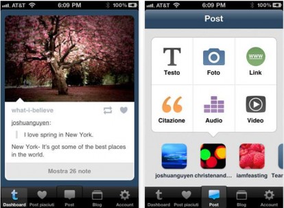 Tumblr: l’app di condivisione foto e video si aggiorna