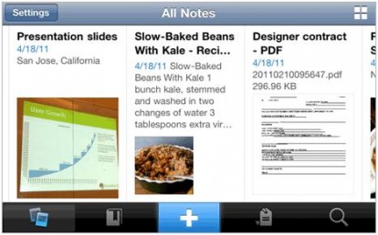 Condividi le note sui Social Media con la nuova versione di Evernote per iOS