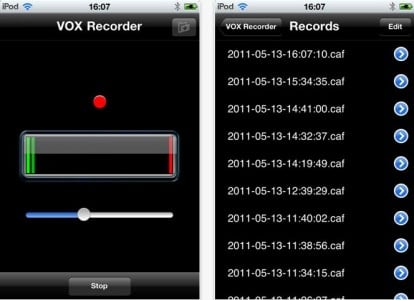 VoxRecorder: un registratore che si attiva con la voce