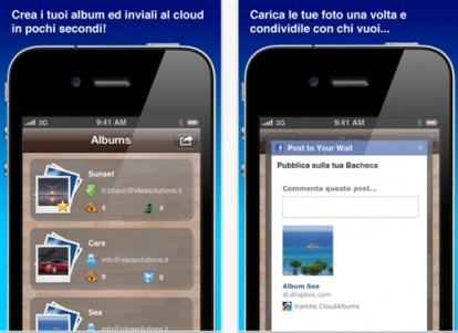 CloudAlbums ora disponibile su App Store