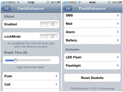 FlashEnhancer: “notifiche flash” anche su iPhone 4 con iOS 4 [Cydia]
