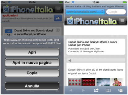 OpenTabBackground, per aprire le nuove finestre di Safari in background [Cydia]