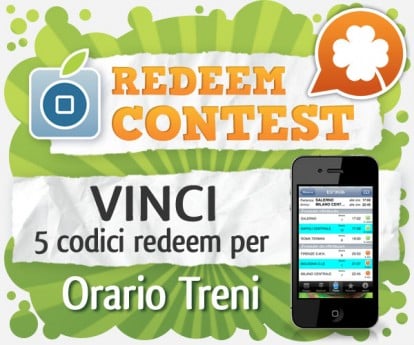 CONTEST: vinci 5 codici redeem per Orario Treni [VINCITORI]