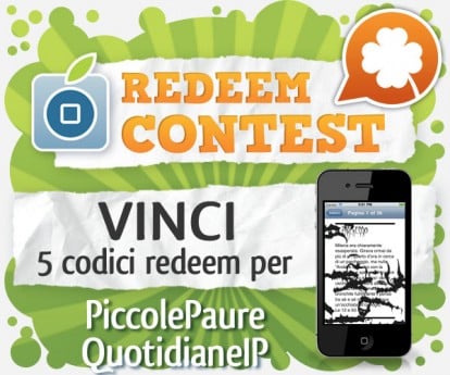 CONTEST: vinci 5 codici redeem per PiccolePaureQuotidianeIP [VINCITORI]