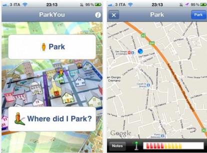 ParkYou 2.0 disponibile su App Store