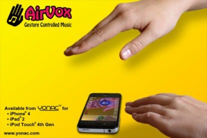 AirVox, create musica con il vostro iPhone con gesti e movimenti delle mani