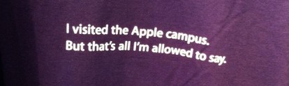 “Ho visitato il campus Apple, ma è tutto quello che posso dire”