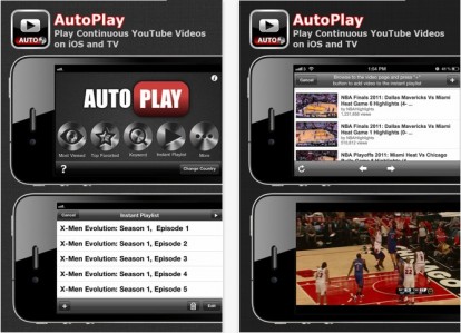 AutoPlay – Play Continuous YouTube Videos on iOS and TV, per impostare la funzione autoplay ai video Youtube