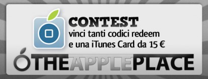 CONTEST: vinci tanti codici redeem e una iTunes Card da 15€ con TheApplePlace e iPhoneItalia – partecipazione FACEBOOK e TWITTER [VINCITORI]