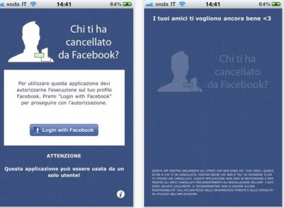 “Chi ti ha cancellato da Facebook?”: disponibile aggiornamento alla versione 1.1