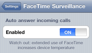 FaceTime Surveillance, risposta automatica per le chiamate FaceTime [Cydia]