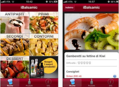 iBalsamic, le ricette all’aceto balsamico di Modena arrivano su iPhone