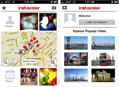 Instacolor, l’app che ti mostra dove sono state scattate le foto tramite Instagram