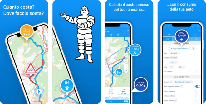 Itinerari Michelin gratuiti con ViaMichelin Mobile