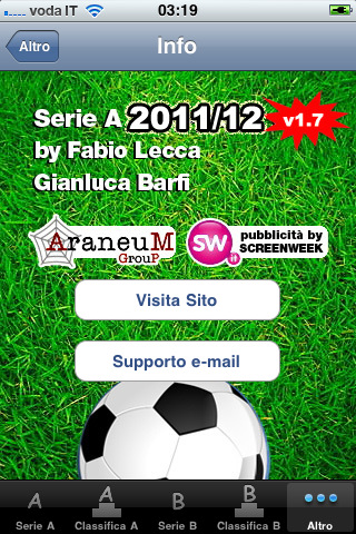 La Serie A 2011-2012 è già su App Store